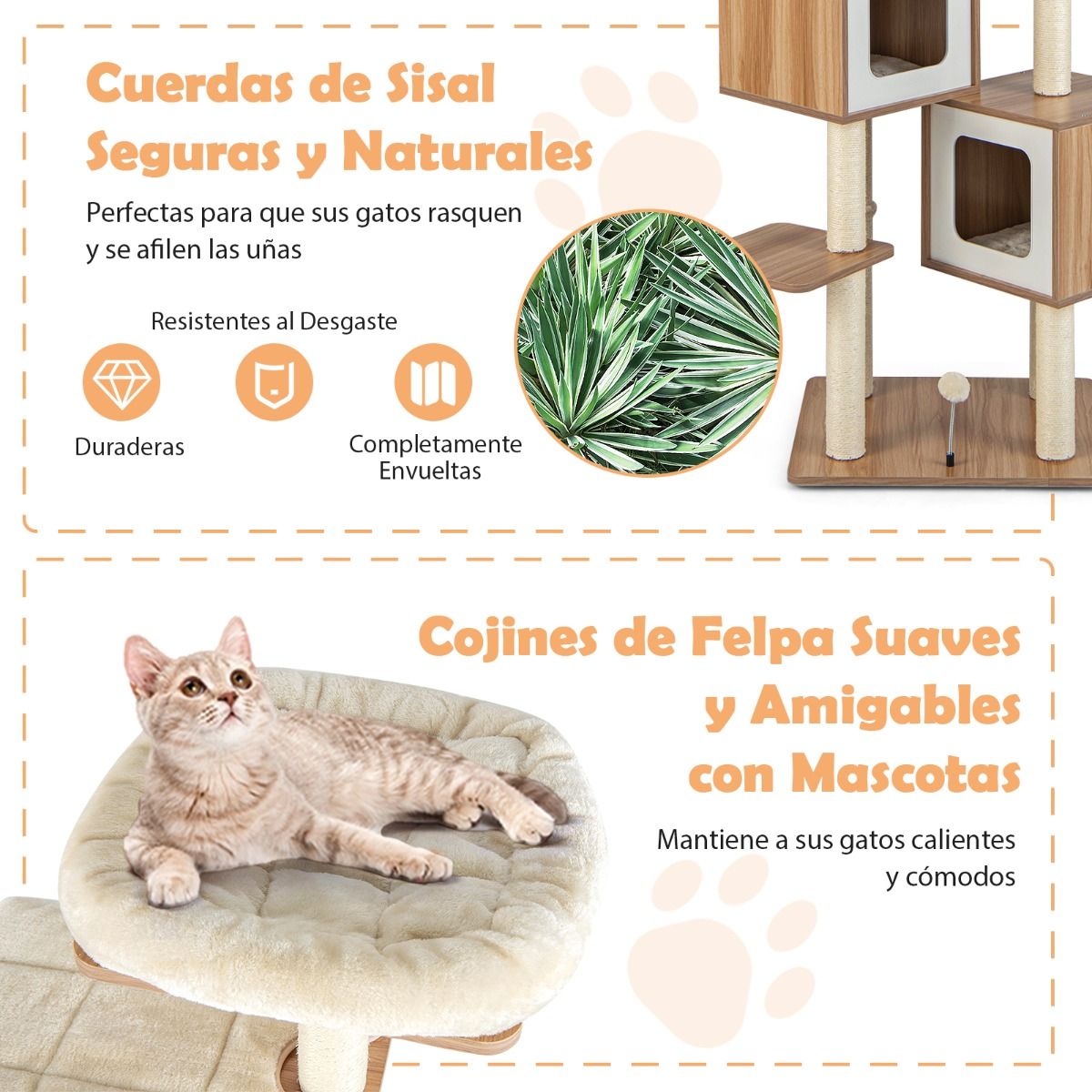 Torre Bigotes™ – Torre de Juego y Descanso para Gatos
